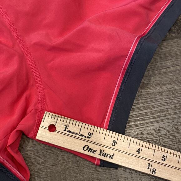 MOVING COMFORT Cute Pink Grey Workout Athletic Shorts Large - Picture 7 of 7